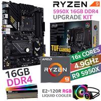 AMD RYZEN 9 5950XTUF B550-PLUS Wi-Fi 16GB RGB 3600MHz Upgrade Kit