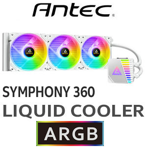 Antec Symphony 360 AIO Cooler, ARGB, 3x 120mm ARGB Fans, Copper Heatsink, 360mm Aluminium Radiator, Intel/AMD / 0-761345-74042-5