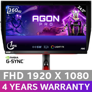 AOC AGON Pro AG254FG FHD 360Hz  Gaming Monitor