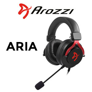 Arozzi Aria Gaming Headset - Red