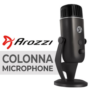 Arozzi Colonna USB Gaming Microphone - Black