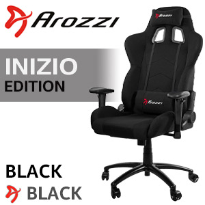 Arozzi Inizio Fabric Gaming Chair - Black