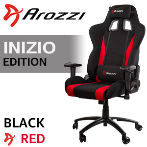 Arozzi Inizio Fabric Gaming Chair - Red - OPEN BOX