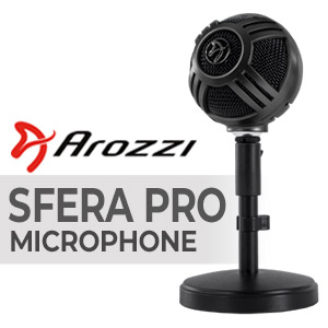 Arozzi Sfera Pro USB Gaming Microphone - Black