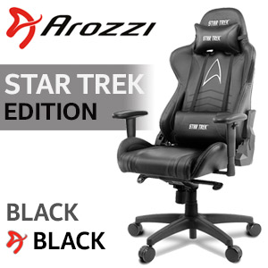 Arozzi Star Trek Edition Gaming Chair - Black