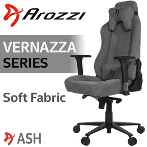 Arozzi  Vernazza Soft Fabric Gaming Chair - Ash