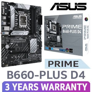 ASUS PRIME B660-PLUS D4 Intel Motherboard