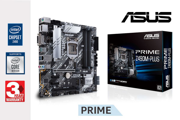 ASUS Prime Z490M-PLUS Intel Motherboard