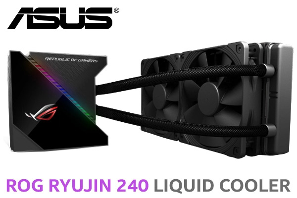 ASUS ROG RYUJIN 240 All-in-one Liquid CPU Cooler With Color OLED / Aura Sync RGB / 1.77” Color OLED For Real-Time System / ROG Designed 120mm Radiator Fans / Embedded Microfan Helps to Cool VRM / Individually Addressable RGB And NCVM