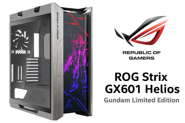 ASUS ROG Strix GX601 Helios Gundam Edition gaming case