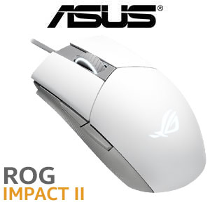 ASUS ROG Strix Impact II Moonlight White Mouse