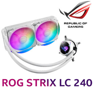 ASUS ROG Strix LC 240 RGB Liquid CPU Cooler - White