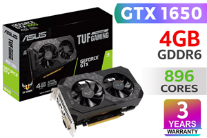 ASUS TUF Gaming GeForce GTX 1650 4GB Graphics Card