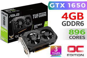 ASUS TUF Gaming GeForce GTX 1650 OC Edition 4GB
