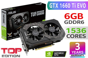 ASUS TUF Gaming GeForce GTX 1660 Ti EVO TOP Edition 6GB