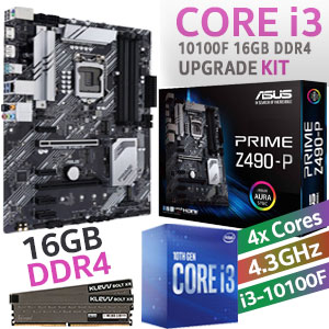 Core i3 10100F Prime Z490-P 16GB 3600MHz Upgrade Kit