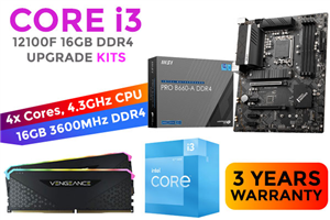 Core i3 12100F PRO B660-A 16GB RGB 3600MHz Upgrade Kit