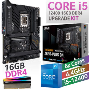 Core i5 12400 TUF GAMING Z690-PLUS D4 16GB RGB 4000MHz Upgrade Kit