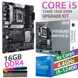 Core i5 12400 PRIME B660-PLUS D4 16GB RGB 3600MHz Upgrade Kit