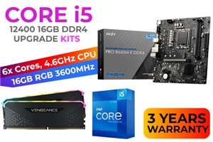 Core i5 12400 PRO B660M-E D4 16GB RGB 3600MHz Upgrade Kit