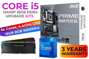 Core i5 12400F PRIME B660-PLUS D4 16GB RGB 3600MHz Upgrade Kit