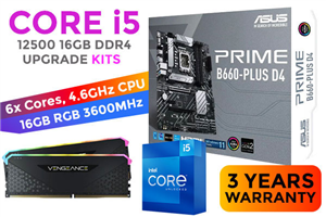 Core i5 12500 PRIME B660-PLUS D4 16GB RGB 3600MHz Upgrade Kit