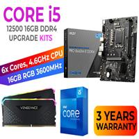 Core i5 12500 PRO B660M-E D4 16GB RGB 3600MHz Upgrade Kit