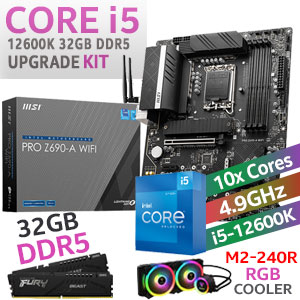 Core i5-12600K PRO Z690-A WIFI 32GB DDR5 5200MHz Upgrade Kit