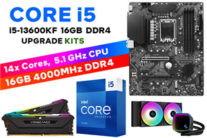  Intel Core i5-13600KF Desktop Processor 14 cores (6 P-cores + 8  E-cores) - Unlocked + Arc Graphics Card : Electronics