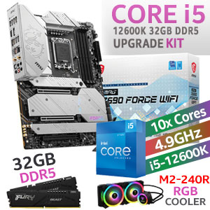 Core i5 2600K MPG Z690 FORCE WIFI 32GB DDR5 5200MHz Upgrade Kit