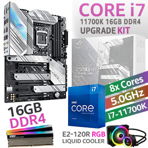 Core i7 11700K ROG Strix Z590-A Wi-Fi 16GB RGB 3600MHz Upgrade Kit