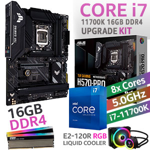 Core i7 11700K TUF GAMING B560-PLUS Wi-Fi 16GB RGB 3600MHz  Upgrade Kit