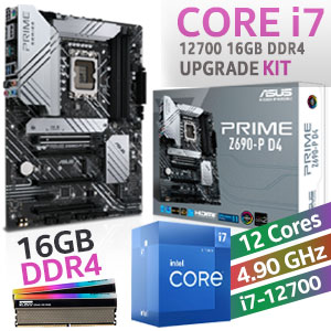 Core i7 12700 PRIME Z690-P D4 16GB RGB 4000MHz Upgrade Kit