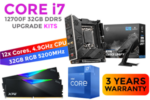 Core i7-12700F MEG Z690I UNIFY 32GB RGB DDR5 5200MHz Upgrade Kit