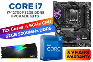 Core i7 12700F  MPG Z690 EDGE WIFI 32GB RGB DDR5 5200MHz Upgrade Kit