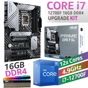 Core i7 12700F PRIME Z690-P D4 16GB RGB 4000MHz Upgrade Kit