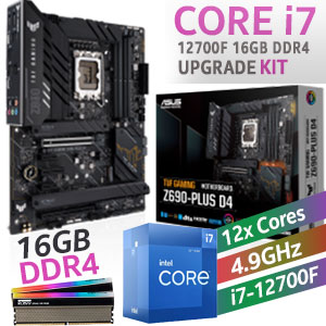 Core i7 12700F TUF GAMING Z690-PLUS D4 16GB RGB 4000MHz Upgrade Kit