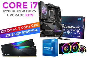 Core i7 12700K MPG Z690 CARBON WIFI 32GB RGB DDR5 5200MHz Upgrade Kit