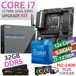 Core i7 12700K PRO Z690-A WIFI 32GB DDR5 5200MHz Upgrade Kit