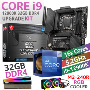 Core i9 12900K MAG B660 TOMAHAWK WiFi 32GB RGB 3600MHz Upgrade Kit