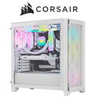 Corsair iCUE 4000D Airflow Gaming Case - White