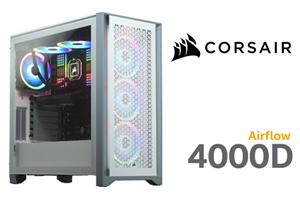 Corsair 4000D Airflow Gaming Case - White
