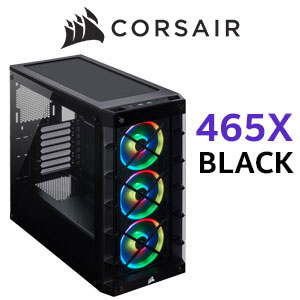Corsair iCUE 465X RGB ATX Smart Case - Black