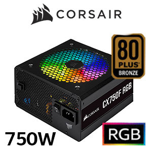 Corsair CX750F 750W RGB Power Supply - Black