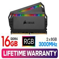 Corsair Dominator Platinum RGB 16GB DDR4 3000MHz - Black