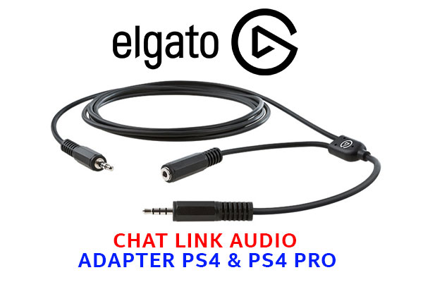 Corsair Elgato Chat Link Audio Adapter / Audio Adapter for PS4 & PS4 Pro / Simple And Quick Setup / 3.5mm Male Jack Plugs / 2GC309904002