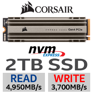 Corsair Force MP600 Core 2TB PCIe Gen 4.0 SSD