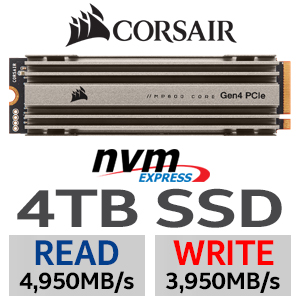 Corsair Force MP600 Core 4TB PCIe Gen 4.0 SSD