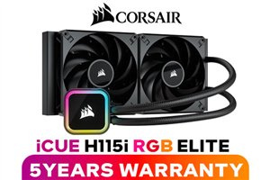 Corsair iCUE H115i RGB ELITE 280mm Liquid CPU Cooler