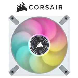 Corsair iCUE ML120 RGB ELITE Premium Fan White